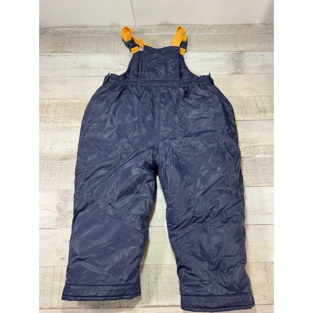 Blue's Clues Toddler Y2K Snow Bib Overalls 3T Navy Yellow Winter Ski Snow Pants